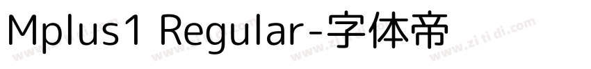 Mplus1 Regular字体转换